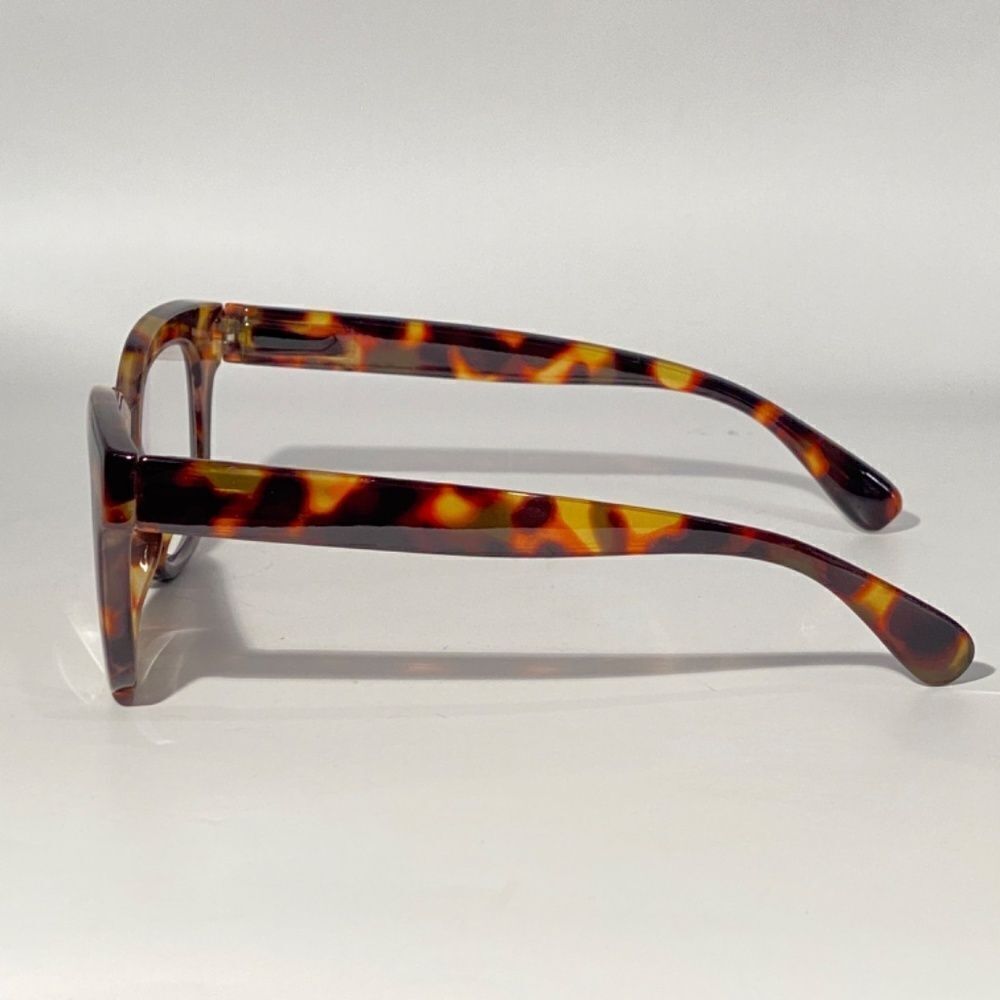 1111 Mona Reading Glasses 1.75 Tortoise Readers Rounded Square Frame NWT - Picture 4 of 9